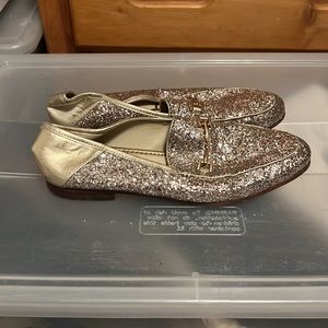 Sam Edelman Loraine Bit Gold Glitter Loafer🌟